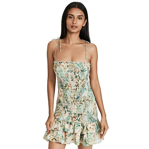 NEW Significant Other Margot Smocked Floral Mini Dress Coquette Girl Feminine - Picture 14 of 14